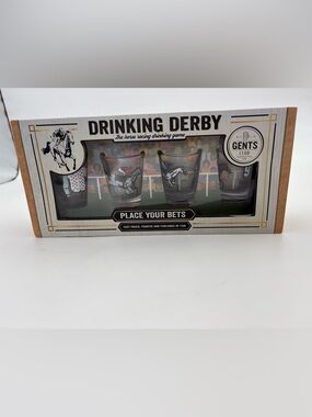 Drinking Derby Horse Racing Shot Glass Game Set by Gents Club